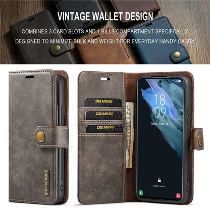 DG.MING for Samsung Galaxy S24 Case Detachable 2-in-1 Split Leather Phone Cover