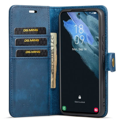DG.MING for Samsung Galaxy S24+ Case Split Leather Wallet Detachable Phone Cover
