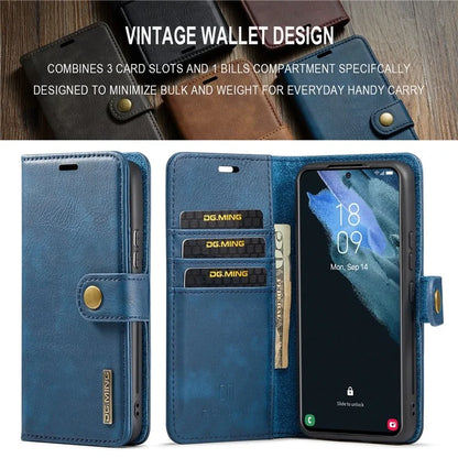 DG.MING for Samsung Galaxy S24+ Case Split Leather Wallet Detachable Phone Cover