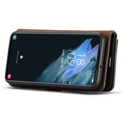 DG.MING for Samsung Galaxy S24+ Case Split Leather Wallet Detachable Phone Cover
