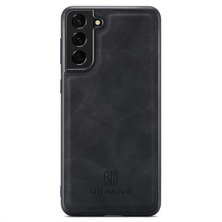 DG.MING For Samsung Galaxy S24 Case PU Leather Coated PC+TPU Phone Cover