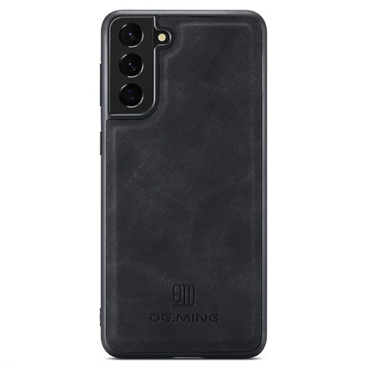 DG.MING For Samsung Galaxy S24 Case PU Leather Coated PC+TPU Phone Cover