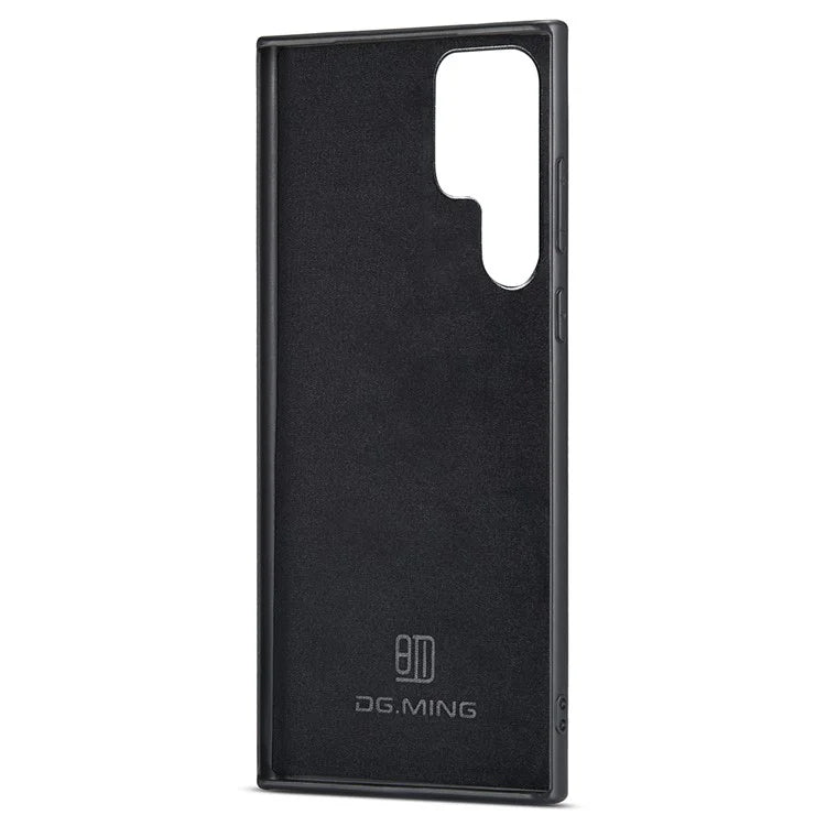 DG.MING For Samsung Galaxy S24 Ultra Case Leather+PC+TPU Anti-drop Cover