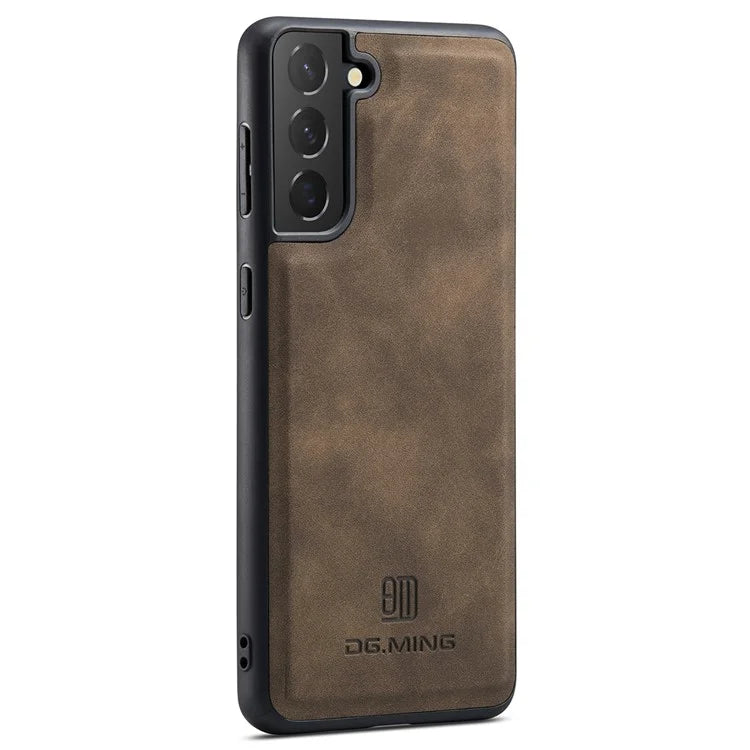 DG.MING For Samsung Galaxy S24+ Case Anti-scratch Leather Coating Phone Cover