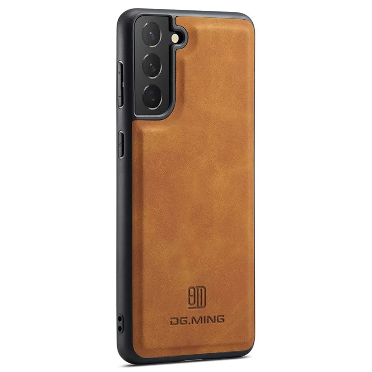 DG.MING For Samsung Galaxy S24+ Case Anti-scratch Leather Coating Phone Cover