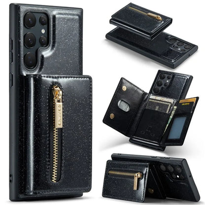 DG.MING M3 Series For Samsung Galaxy S24 Ultra Case Detachable Wallet Phone Kickstand Cover