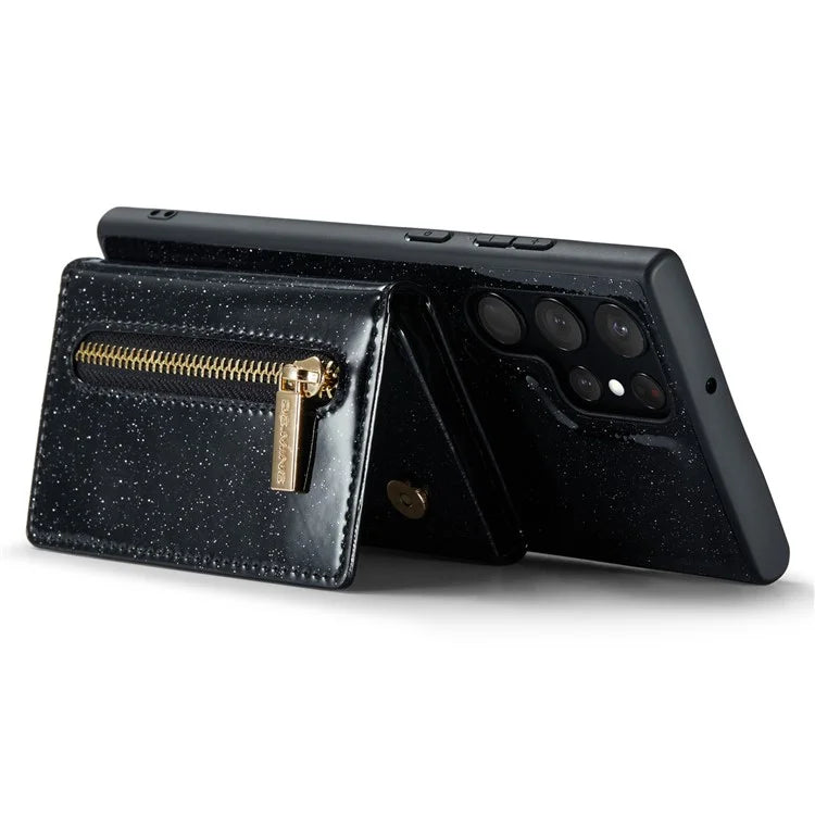 DG.MING M3 Series For Samsung Galaxy S24 Ultra Case Detachable Wallet Phone Kickstand Cover