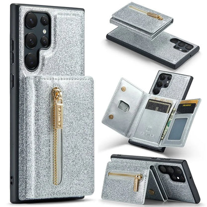 DG.MING M3 Series For Samsung Galaxy S24 Ultra Case Detachable Wallet Phone Kickstand Cover