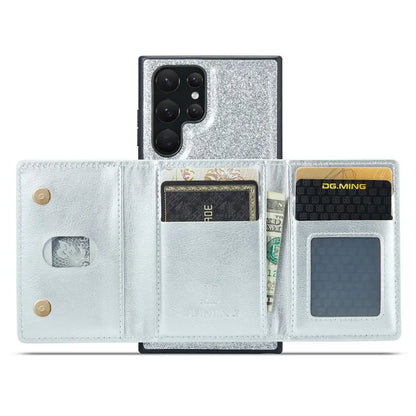 DG.MING M3 Series For Samsung Galaxy S24 Ultra Case Detachable Wallet Phone Kickstand Cover