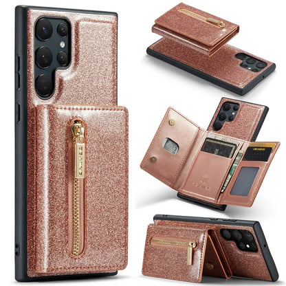 DG.MING M3 Series For Samsung Galaxy S24 Ultra Case Detachable Wallet Phone Kickstand Cover