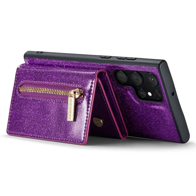 DG.MING M3 Series For Samsung Galaxy S24 Ultra Case Detachable Wallet Phone Kickstand Cover