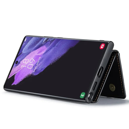 DG.MING M2 Series for Samsung Galaxy S24 Ultra Case Kickstand Cover with Detachable Magnetic Wallet