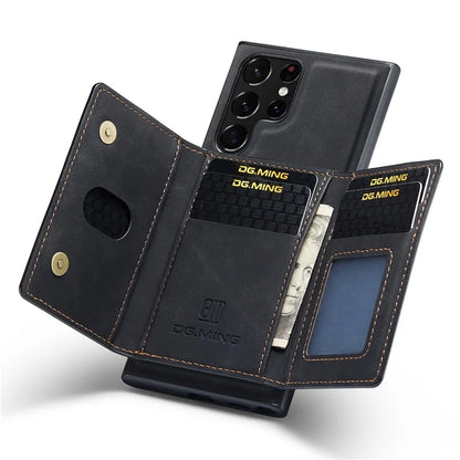 DG.MING M2 Series for Samsung Galaxy S24 Ultra Case Kickstand Cover with Detachable Magnetic Wallet