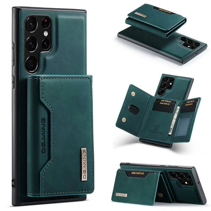 DG.MING M2 Series for Samsung Galaxy S24 Ultra Case Kickstand Cover with Detachable Magnetic Wallet