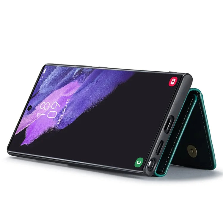DG.MING M2 Series for Samsung Galaxy S24 Ultra Case Kickstand Cover with Detachable Magnetic Wallet