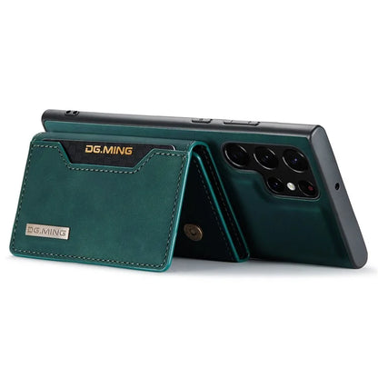 DG.MING M2 Series for Samsung Galaxy S24 Ultra Case Kickstand Cover with Detachable Magnetic Wallet