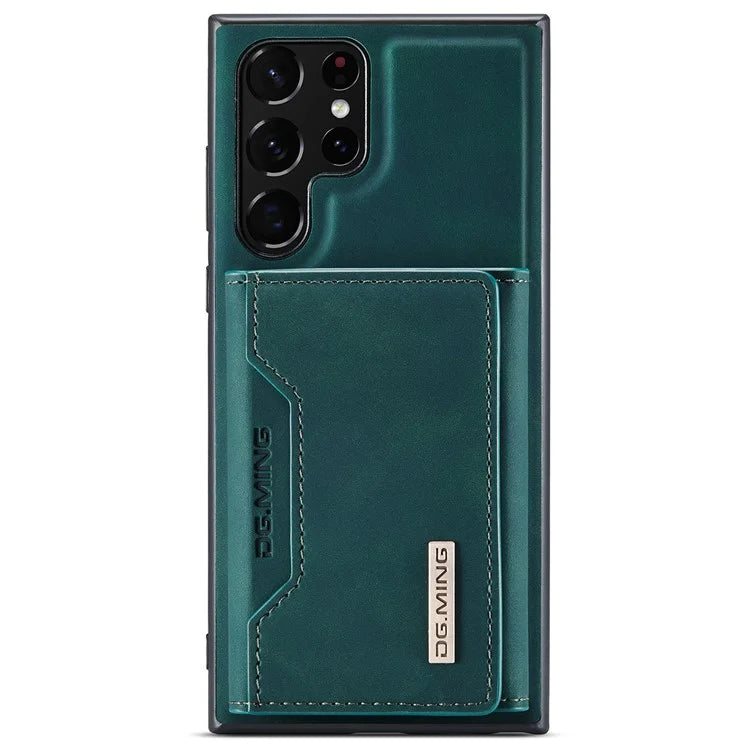DG.MING M2 Series for Samsung Galaxy S24 Ultra Case Kickstand Cover with Detachable Magnetic Wallet