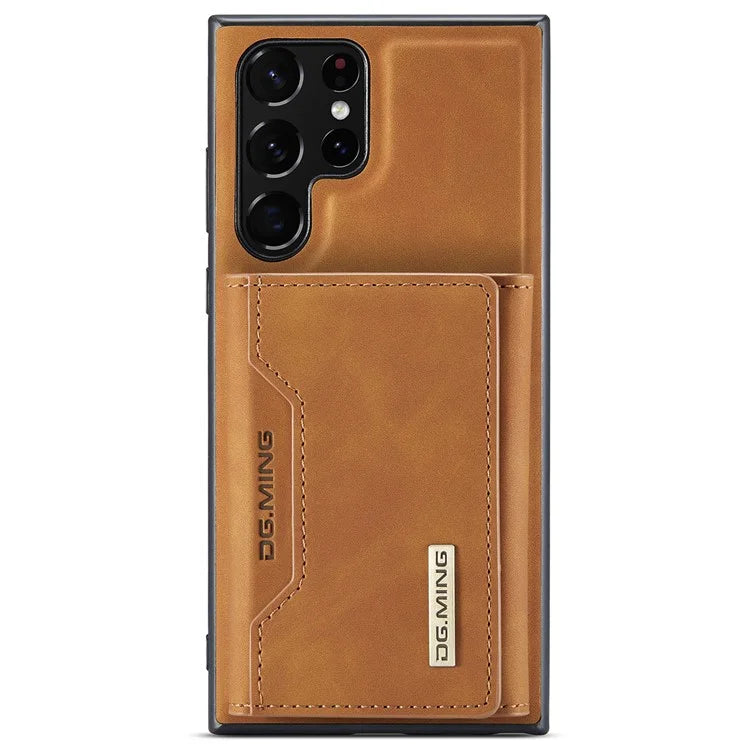 DG.MING M2 Series for Samsung Galaxy S24 Ultra Case Kickstand Cover with Detachable Magnetic Wallet