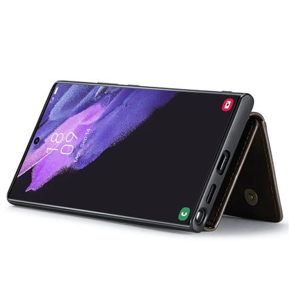 DG.MING M2 Series for Samsung Galaxy S24 Ultra Case Kickstand Cover with Detachable Magnetic Wallet