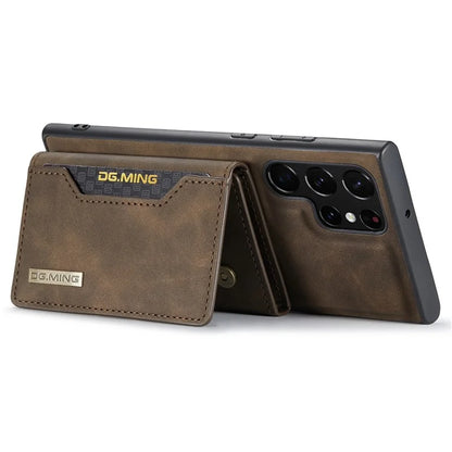 DG.MING M2 Series for Samsung Galaxy S24 Ultra Case Kickstand Cover with Detachable Magnetic Wallet