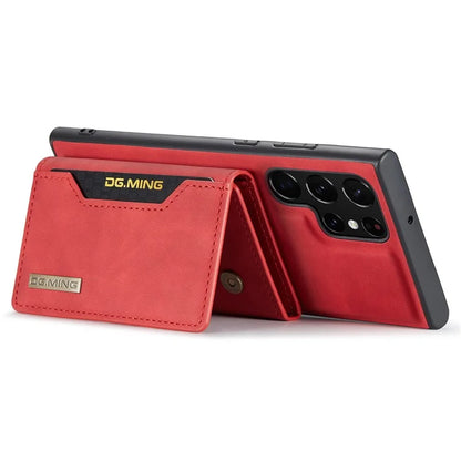 DG.MING M2 Series for Samsung Galaxy S24 Ultra Case Kickstand Cover with Detachable Magnetic Wallet