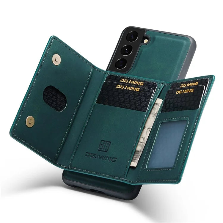 DG.MING M2 Series for Samsung Galaxy S24+ Case Magnetic Wallet Detachable Phone Cover