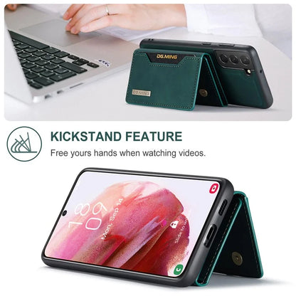 DG.MING M2 Series for Samsung Galaxy S24+ Case Magnetic Wallet Detachable Phone Cover