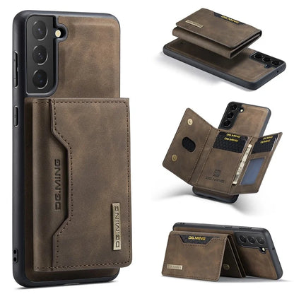 DG.MING M2 Series for Samsung Galaxy S24+ Case Magnetic Wallet Detachable Phone Cover