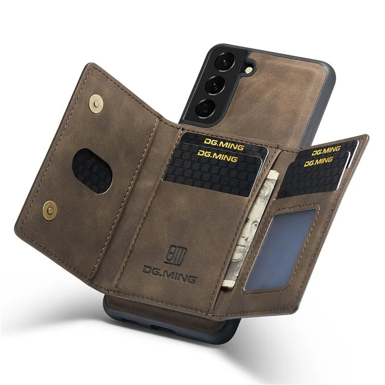 DG.MING M2 Series for Samsung Galaxy S24+ Case Magnetic Wallet Detachable Phone Cover