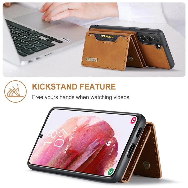 DG.MING M2 Series for Samsung Galaxy S24+ Case Magnetic Wallet Detachable Phone Cover