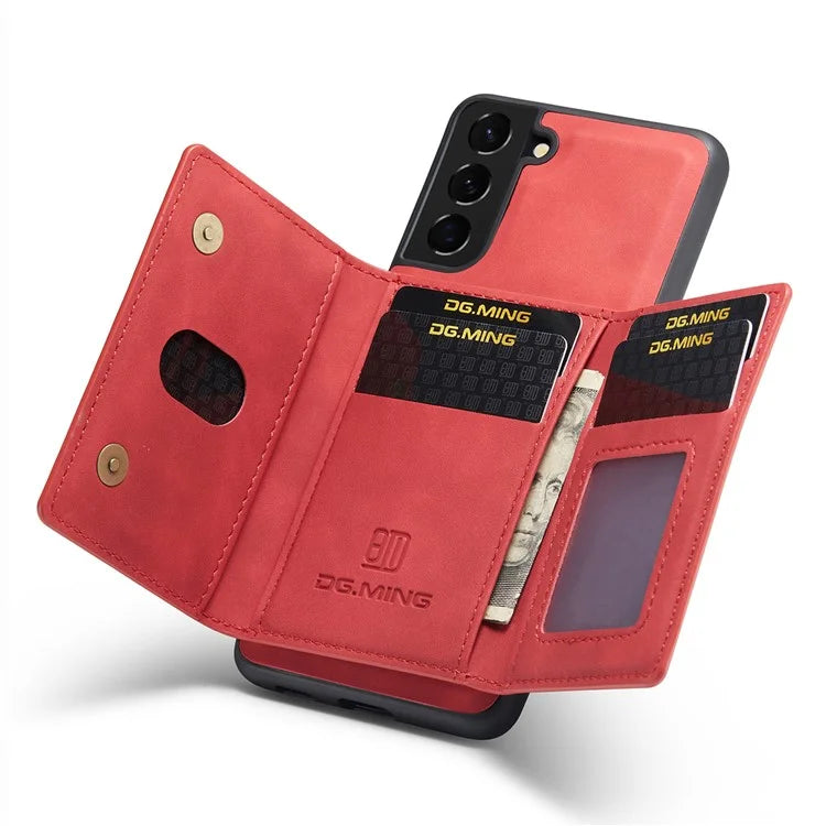 DG.MING M2 Series for Samsung Galaxy S24+ Case Magnetic Wallet Detachable Phone Cover