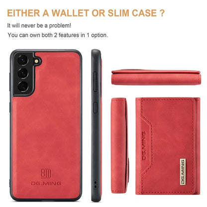 DG.MING M2 Series for Samsung Galaxy S24+ Case Magnetic Wallet Detachable Phone Cover