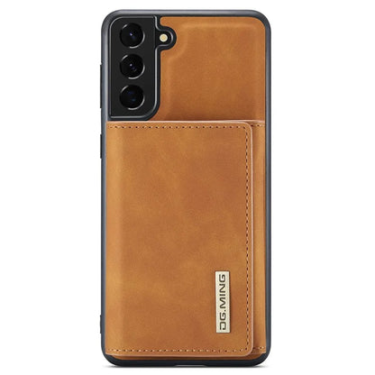 DG.MING M1 Series for Samsung Galaxy S24+ Case Magnetic Wallet Leather Coated PC+TPU Cover
