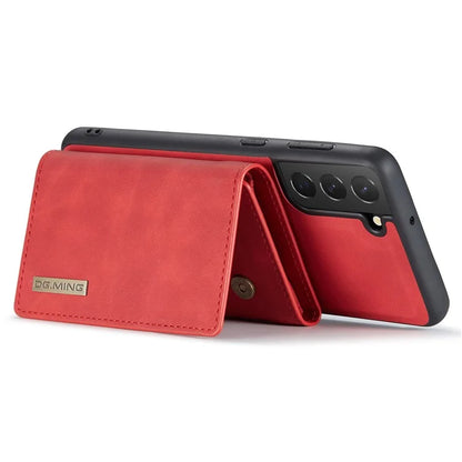 DG.MING M1 Series for Samsung Galaxy S24+ Case Magnetic Wallet Leather Coated PC+TPU Cover