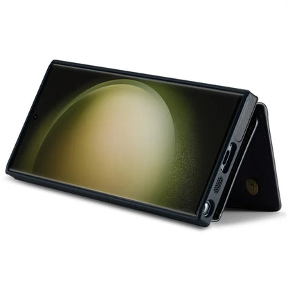 DG.MING M5 Series For Samsung Galaxy S23 Ultra Case Magnetic Zipper Wallet Phone Cover