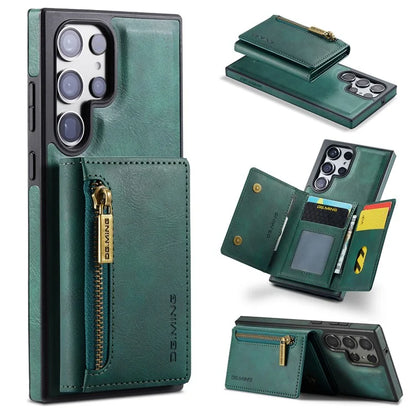 DG.MING M5 Series For Samsung Galaxy S23 Ultra Case Magnetic Zipper Wallet Phone Cover