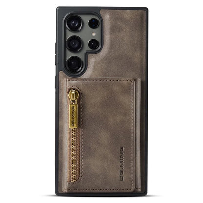 DG.MING M5 Series For Samsung Galaxy S23 Ultra Case Magnetic Zipper Wallet Phone Cover