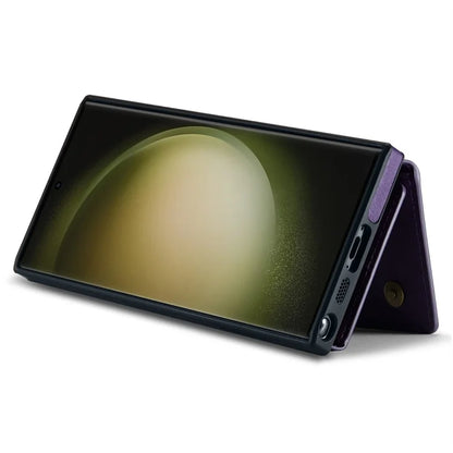 DG.MING M5 Series For Samsung Galaxy S23 Ultra Case Magnetic Zipper Wallet Phone Cover