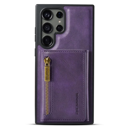 DG.MING M5 Series For Samsung Galaxy S23 Ultra Case Magnetic Zipper Wallet Phone Cover
