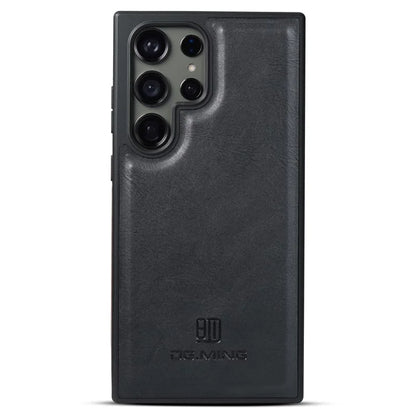 DG.MING For Samsung Galaxy S23 Ultra Case PU Leather+PC+TPU Phone Cover
