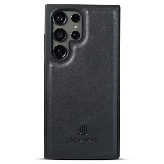 DG.MING For Samsung Galaxy S23 Ultra Case PU Leather+PC+TPU Phone Cover