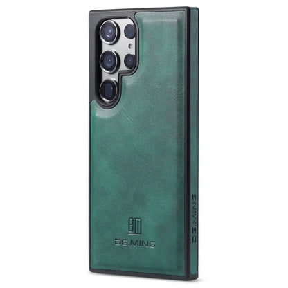 DG.MING For Samsung Galaxy S23 Ultra Case PU Leather+PC+TPU Phone Cover