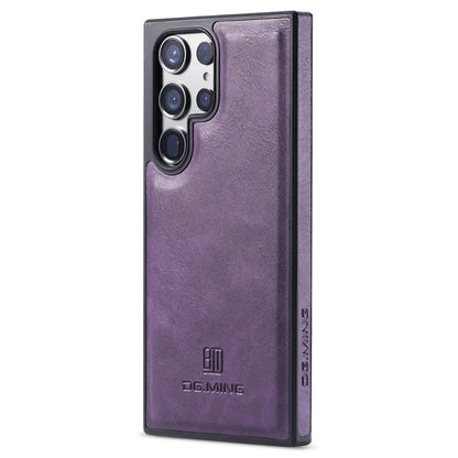 DG.MING For Samsung Galaxy S23 Ultra Case PU Leather+PC+TPU Phone Cover