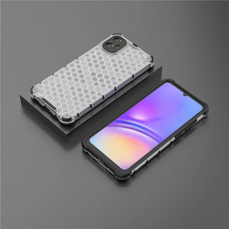 For Samsung Galaxy A05 4G Case Honeycomb Design TPU+PC Back Cover