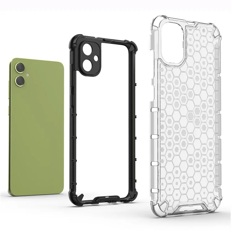 For Samsung Galaxy A05 4G Case Honeycomb Design TPU+PC Back Cover