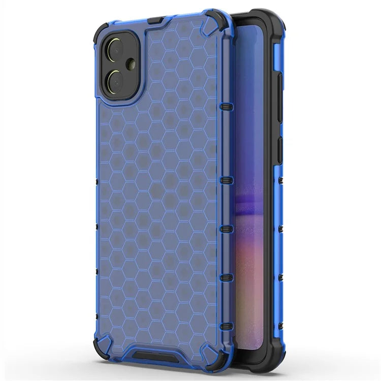 For Samsung Galaxy A05 4G Case Honeycomb Design TPU+PC Back Cover