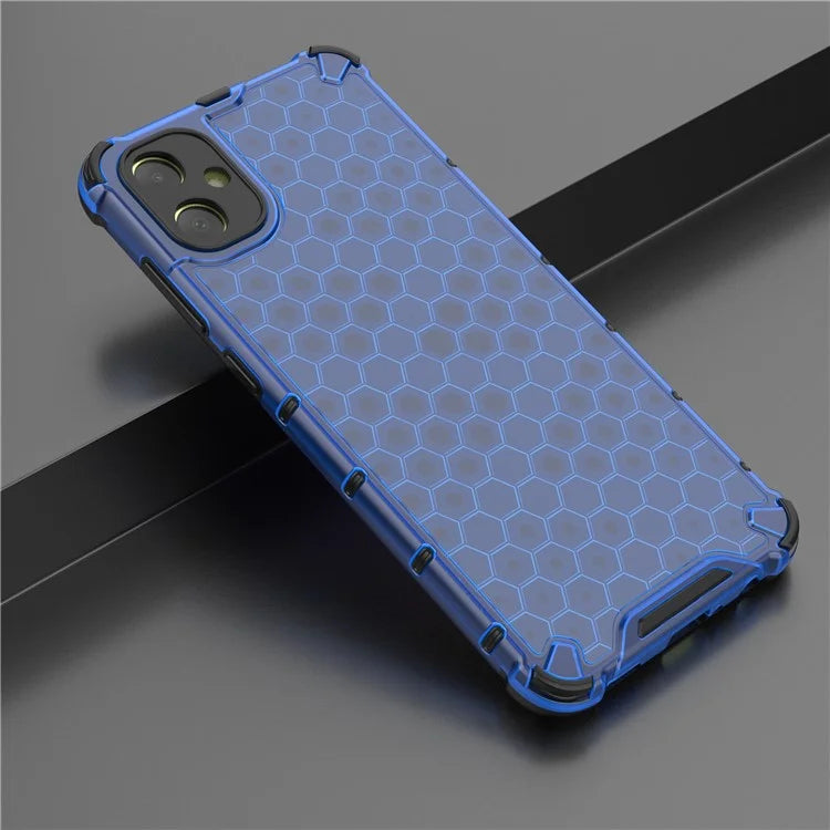 For Samsung Galaxy A05 4G Case Honeycomb Design TPU+PC Back Cover
