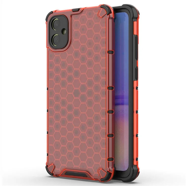 For Samsung Galaxy A05 4G Case Honeycomb Design TPU+PC Back Cover