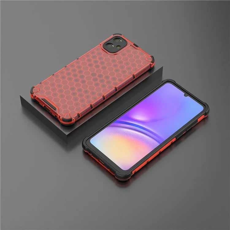 For Samsung Galaxy A05 4G Case Honeycomb Design TPU+PC Back Cover