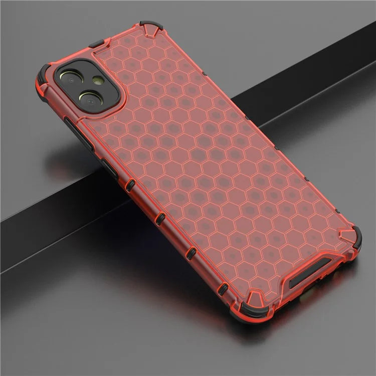 For Samsung Galaxy A05 4G Case Honeycomb Design TPU+PC Back Cover